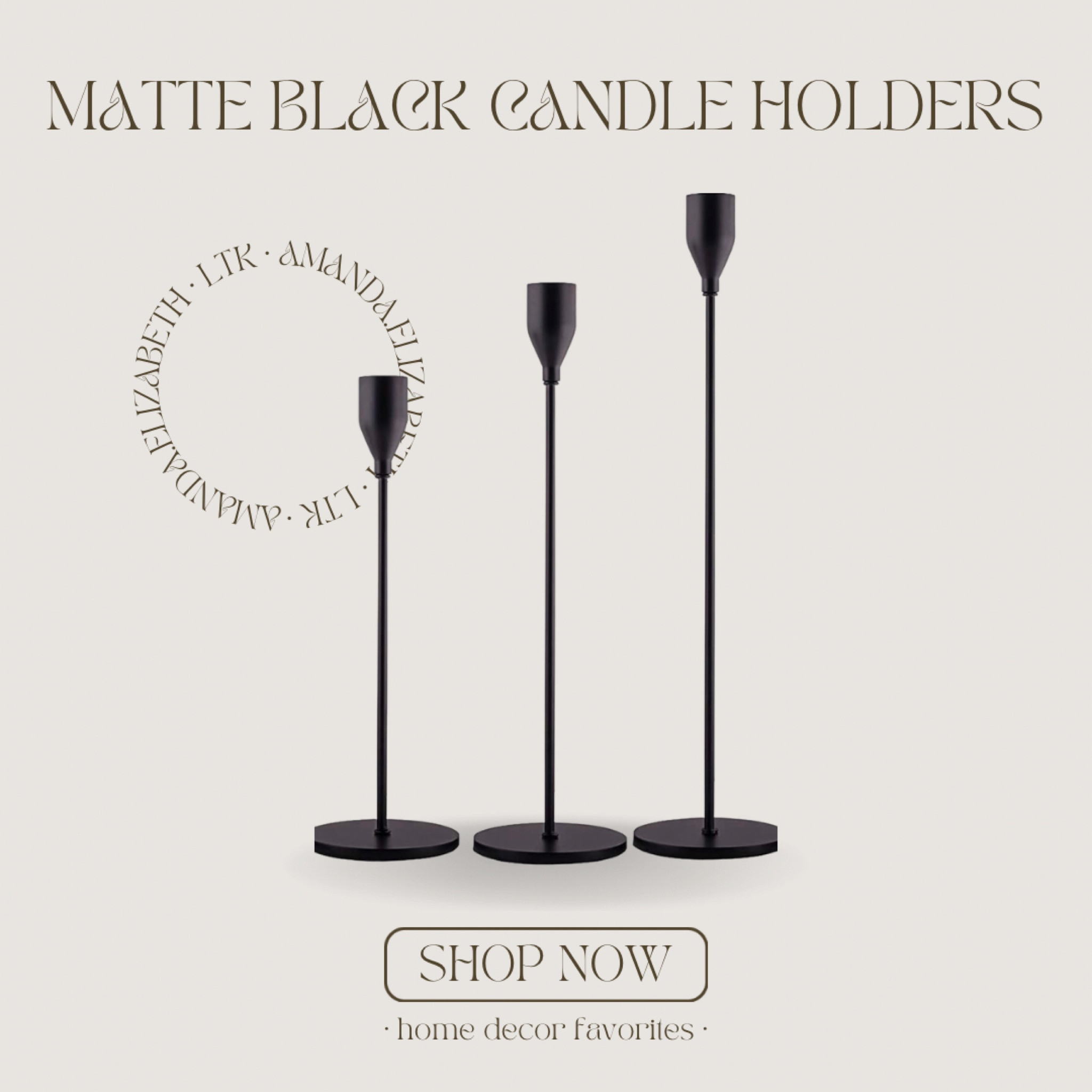 the perfect home decor tapered candle holders from amazon 🖤

#LTKhome #LTKGiftGuide #LTKunder50