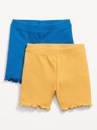 Rib-Knit Biker Shorts 2-Pack for Toddler Girls | Old Navy (US)