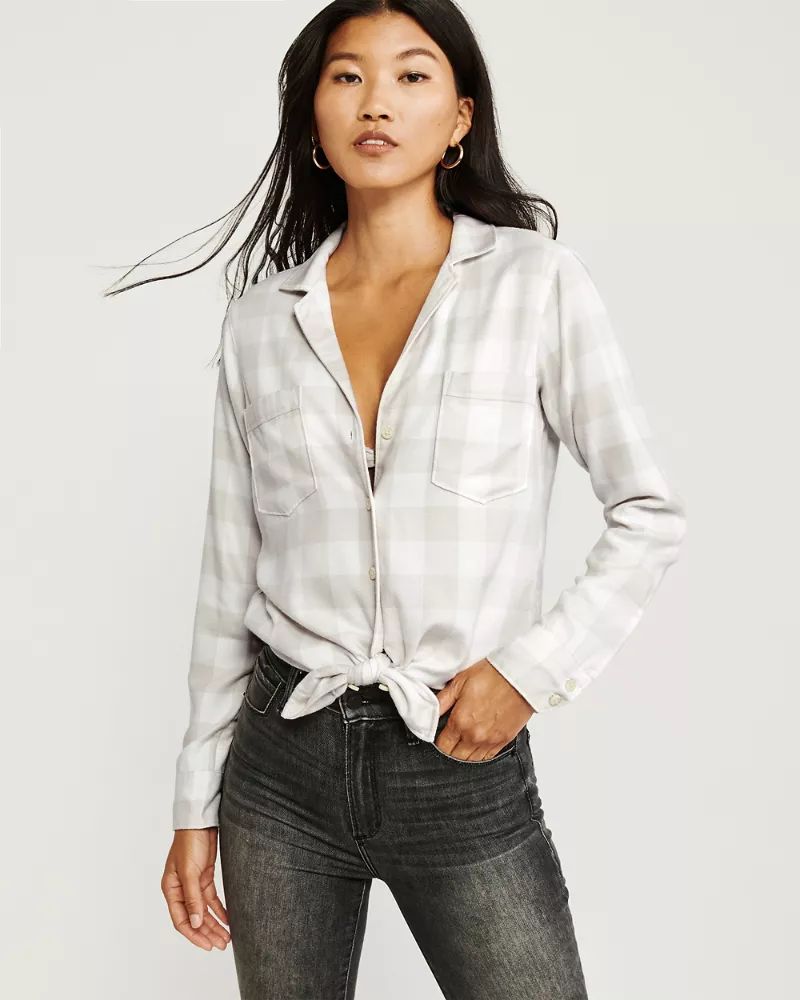 Long-Sleeve Flannel Shirt | Abercrombie & Fitch US & UK