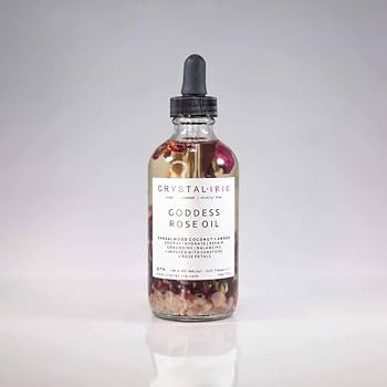 Crystal Irie Goddess Rose Body Oil Moisturizing Natural Body Oil, Herb & Crystal Infused Ritual O... | Amazon (US)