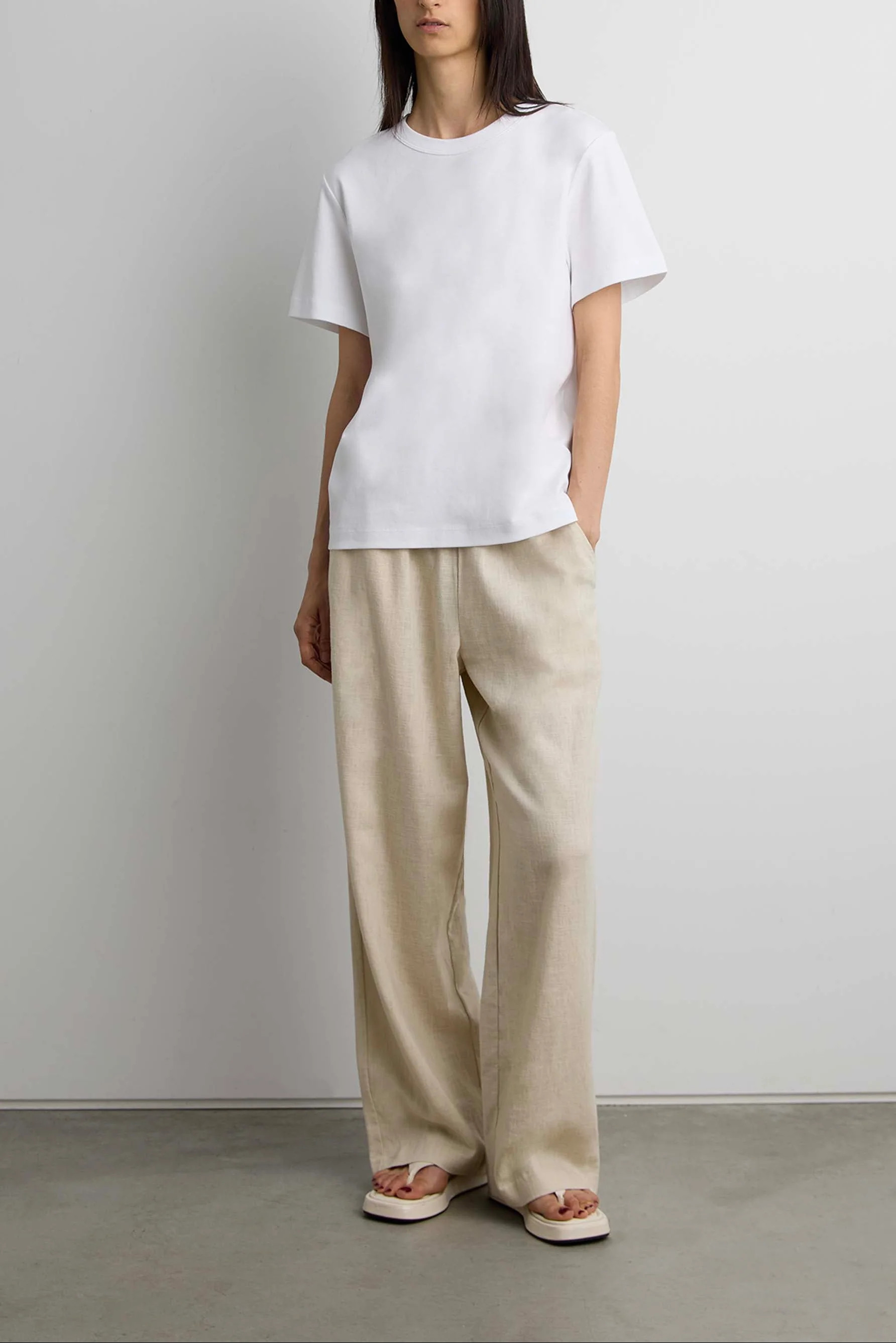 100% COTTON RELAXED FIT T-SHIRT | OAK + FORT