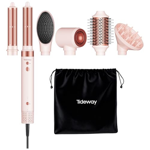 Tideway Prowaver 6 in 1 Hair Dryer Brush 110,000 RPM High-Speed Dual Voltage Ionic Hot Air Brush ... | Amazon (US)