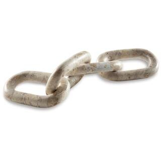 Kenport Beige 20 in. x 1 in. Interlock Chain Stone Sculpture | The Home Depot