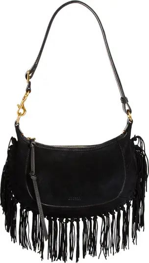 Isabel Marant Oskan Moon Fringe Suede Shoulder Bag | Nordstrom | Nordstrom