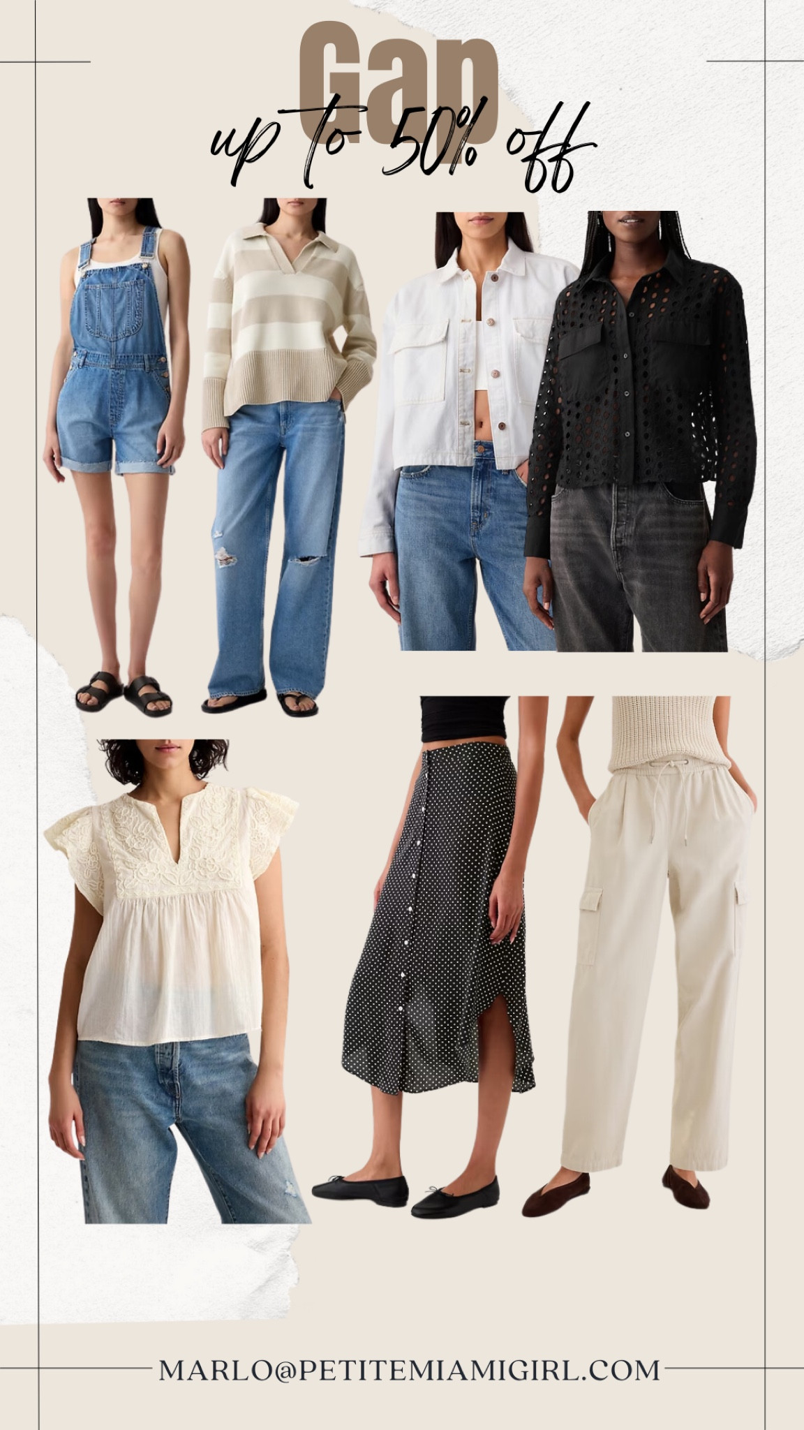 Gap up to 50% off.

#LTKStyleTip #LTKSaleAlert #LTKTravel