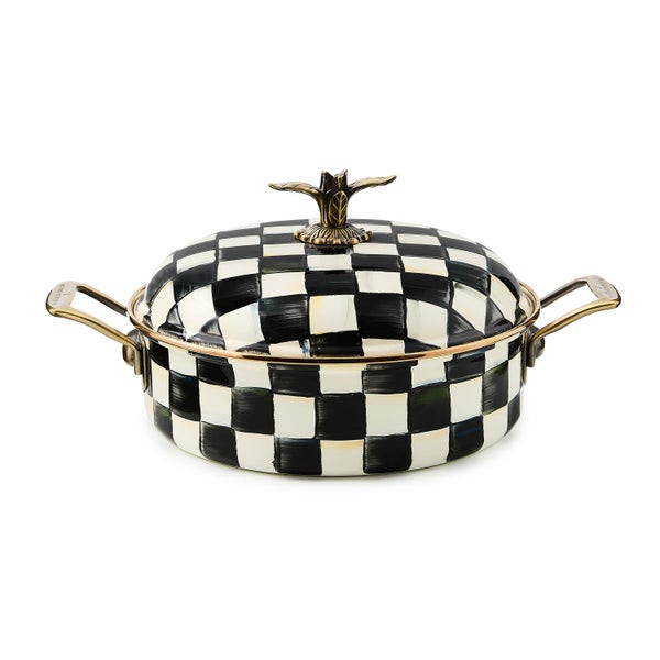 MacKenzie-Childs Courtly Check 5 Quart Casserole | MacKenzie-Childs