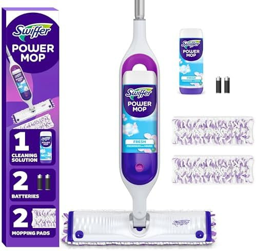 Swiffer PowerMop Multi-Surface Mop Kit for Floor Cleaning, Includes PowerMop, 2 Mopping Pad Refil... | Amazon (US)