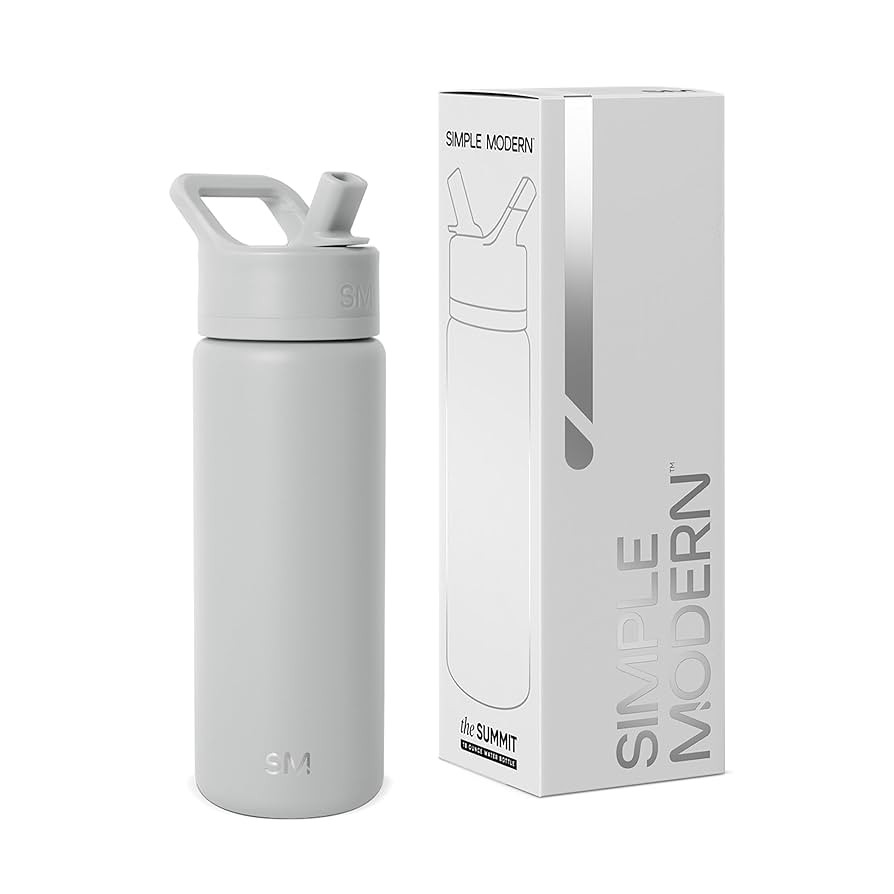 Simple Modern Kids Water Bottle with Straw Lid | Vacuum Insulated Stainless Steel Metal | Reusabl... | Amazon (US)