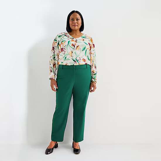 Liz Claiborne Womens Plus Slim Pant | JCPenney