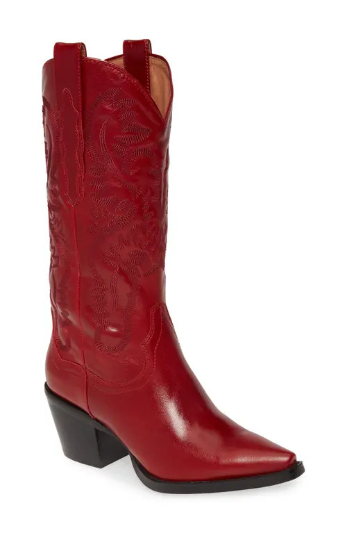 Jeffrey Campbell Dagget Western Boot in Red Leather at Nordstrom, Size 10 | Nordstrom