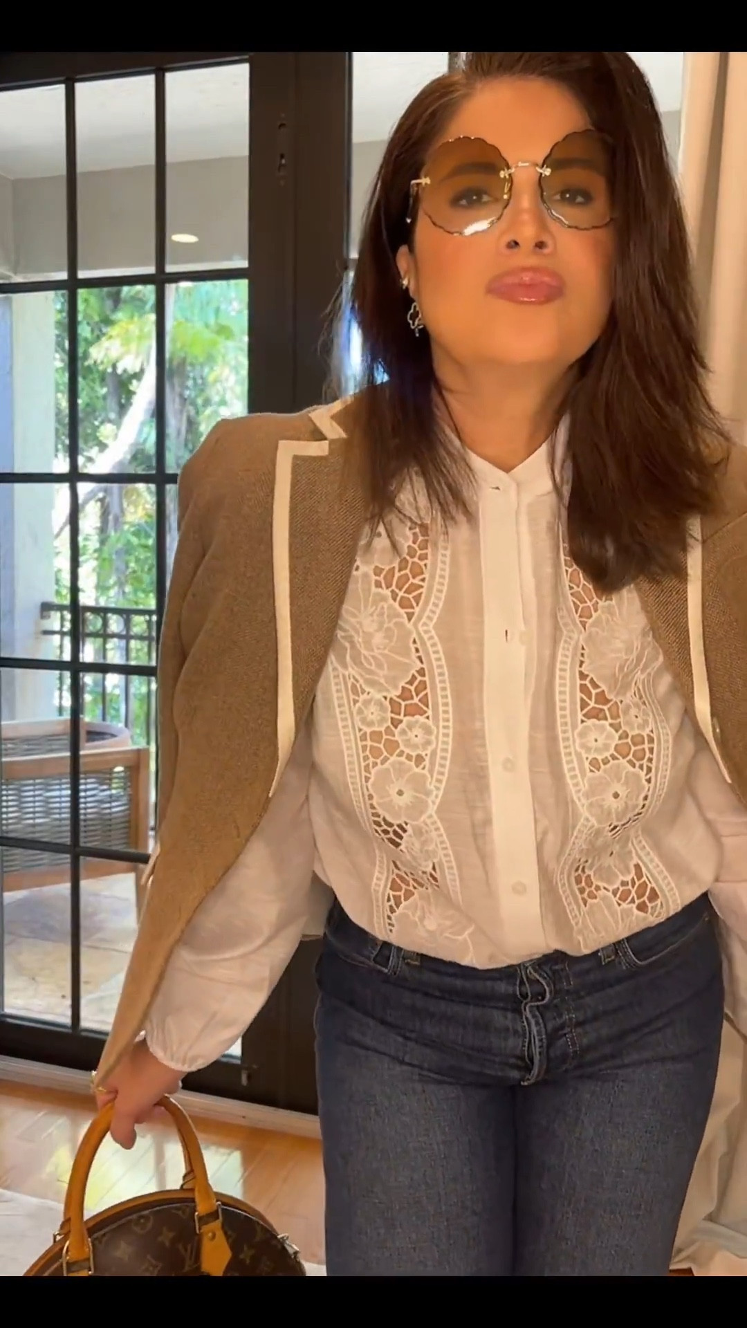 Fashion over 50 and feeling fabulous. ✨

Just added this stunning top to my wardrobe (ON SALE) — the details are everything. Paired it with my tried-and-true jeans from Gap (they never disappoint), layered on my classic blazer from Brooks Brothers, and finished the look with my beloved sunnies from Chloé. 

#LTKdayinmylife #LTKootd #LTKOver40