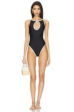 Rowen Rose Halter One Piece in Black from Revolve.com | Revolve Clothing (Global)