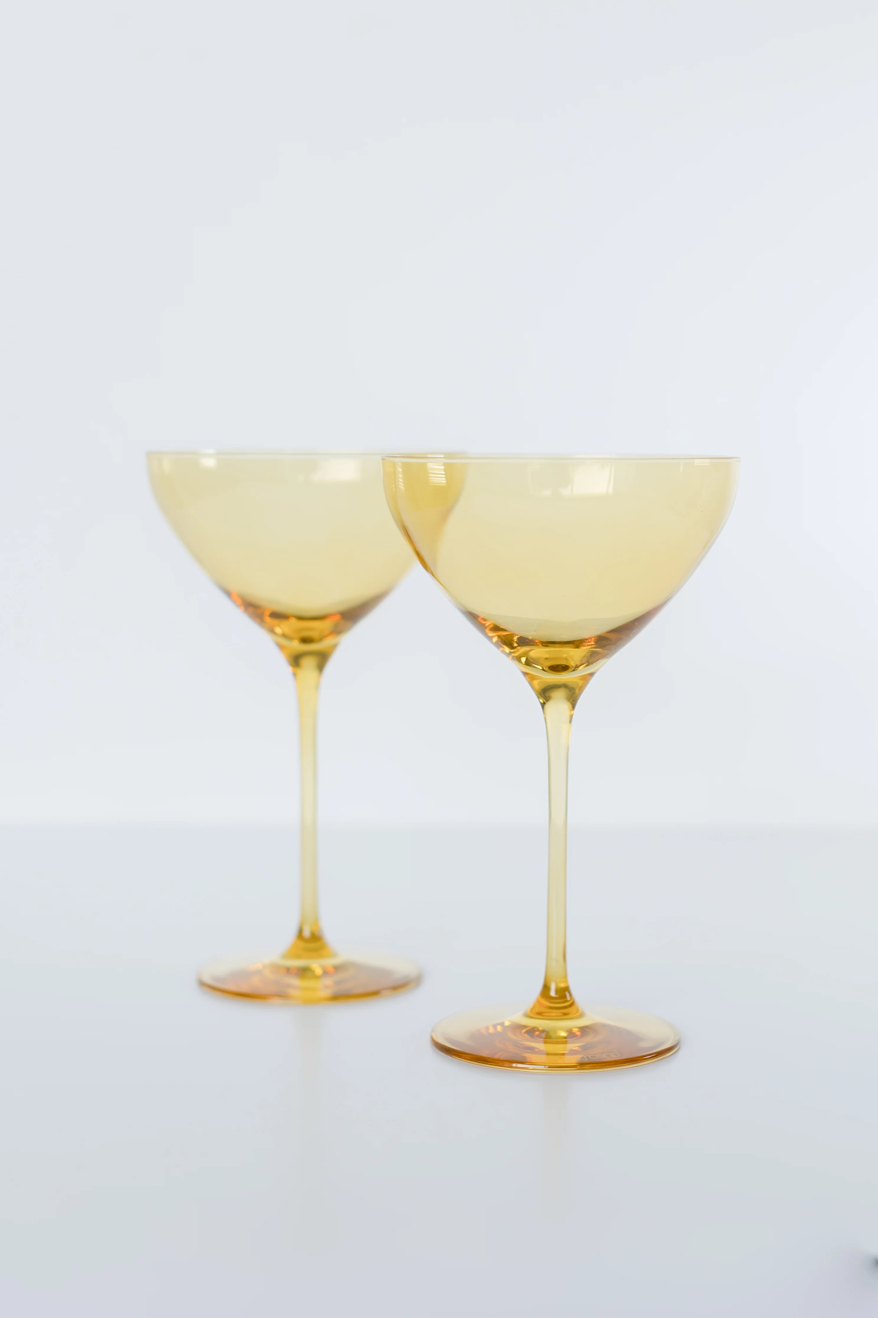 Estelle Colored Martini Glass - Set of 2 {Yellow} | Estelle Colored Glass