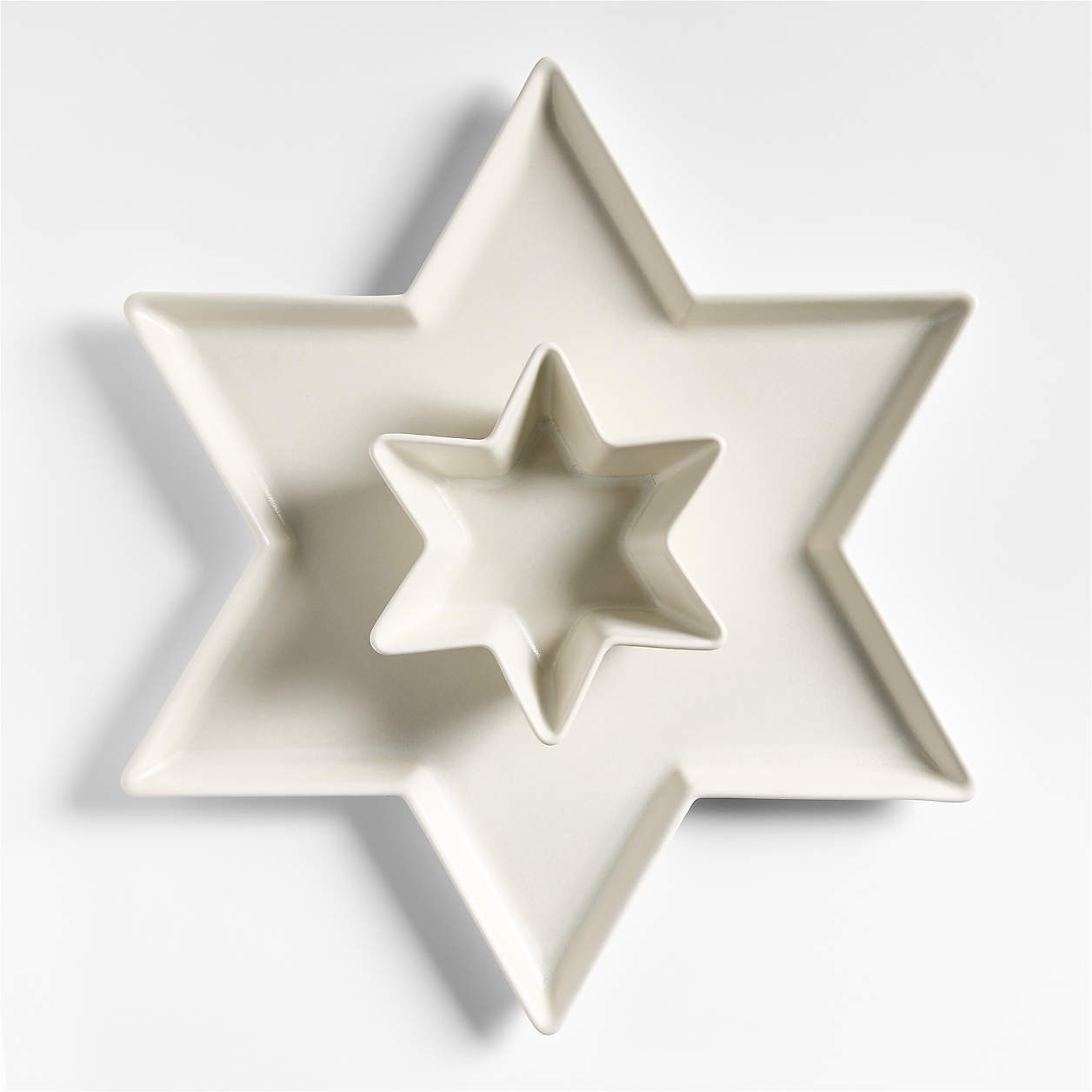 Star of David Hanukkah Platter and Dip Bowl + Reviews | Crate & Barrel | Crate & Barrel