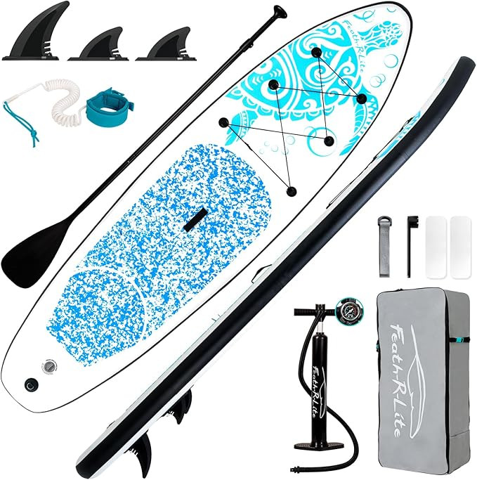 FEATH-R-LITE Inflatable Ultra-Light 10'×30''/10'6''×33'' Stand Up Paddle Board for All Skill Le... | Amazon (US)