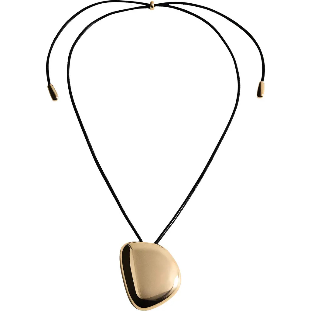 MANGO Pendant Slider Necklace in Gold at Nordstrom Rack | Nordstrom Rack