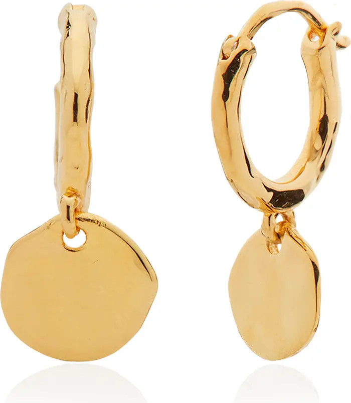 Siren Muse Mini Coin Drop Huggie Hoop Earrings | Nordstrom