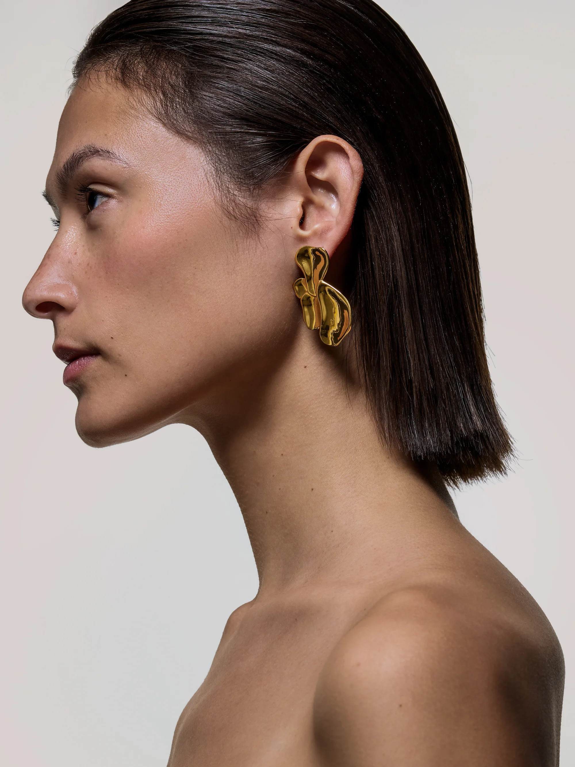 Deconstructed Petals Earring | Gold | Jigsaw (UK)