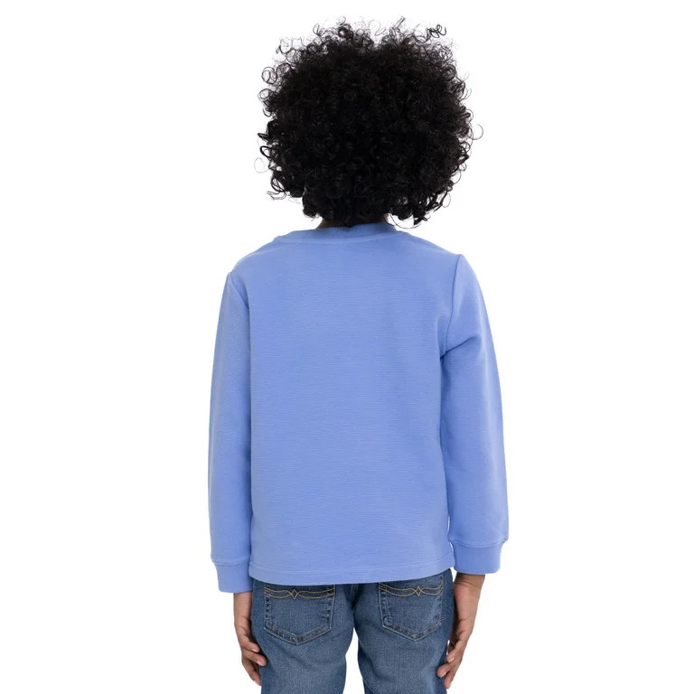 Wonder Nation Toddler Boys Ottoman Top with Long Sleeves, Sizes 12M-5T | Walmart (US)