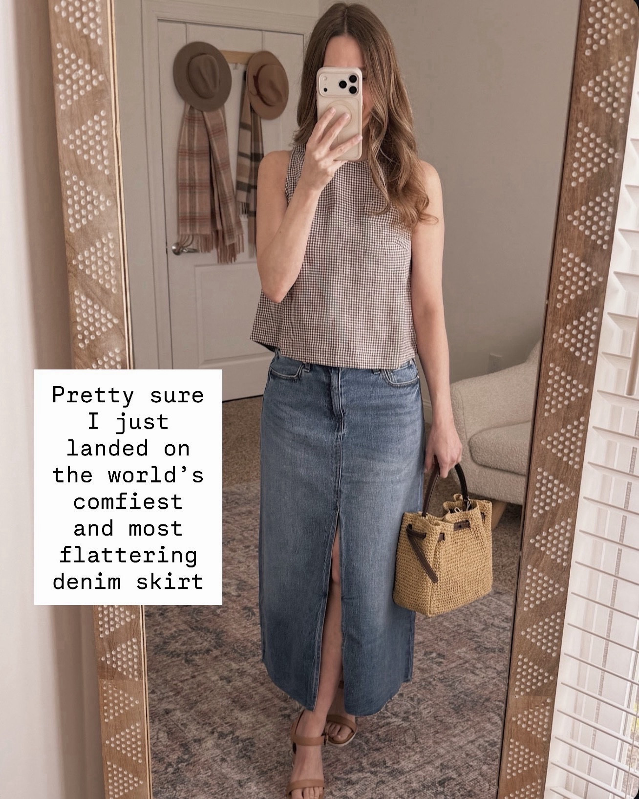 This denim skirt is hands down the most comfortable thing in my closet and somehow makes me look like I have my life together.

denim midi skirt, spring outfit ideas, casual chic style, comfortable denim skirt, midi skirt outfit, spring fashion finds, everyday outfit, effortless style, denim skirt styling, casual spring looks, midi skirt with slit, versatile denim pieces, spring wardrobe essentials, comfortable fashion finds

#LTKOver40 #LTKSeasonal #LTKMothersDay