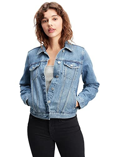 GAP womens Icon Denim Jacket Medium Wash XS | Amazon (US)