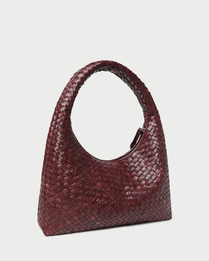Willow Maroon Woven Hobo Bag | Loeffler Randall