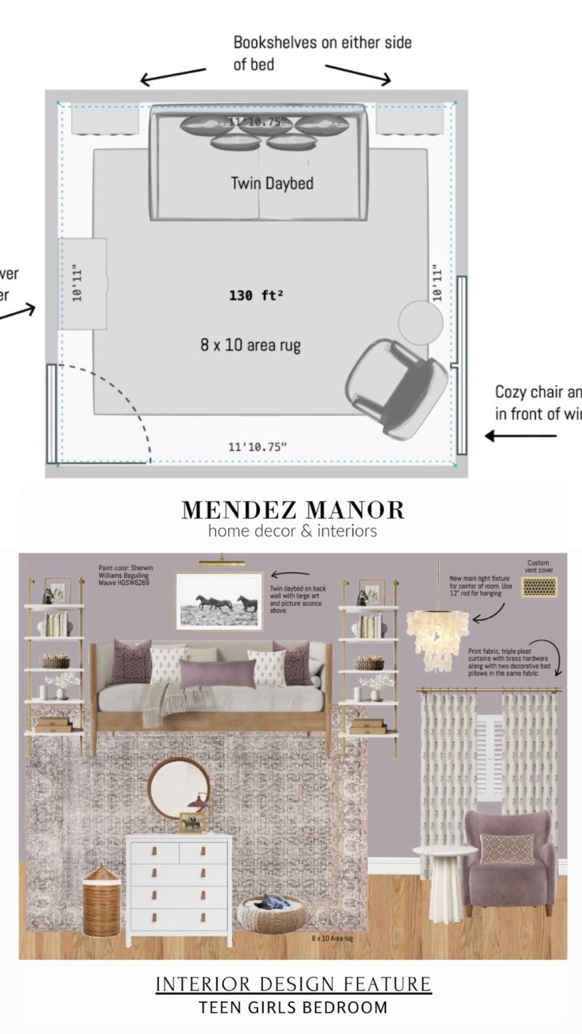 Bringing this teen girls bedroom design together for the spring One Room Challenge. Using a daybed and side chair from Wayfair and printed curtains from Two pages. 

The narrow bookshelves were her request for keeping photos of friends and special books. 

#lavender #bedroom #girlsroom #teenbedroom #pink #arearug

#LTKmomlife #LTKSaleAlert #LTKHome