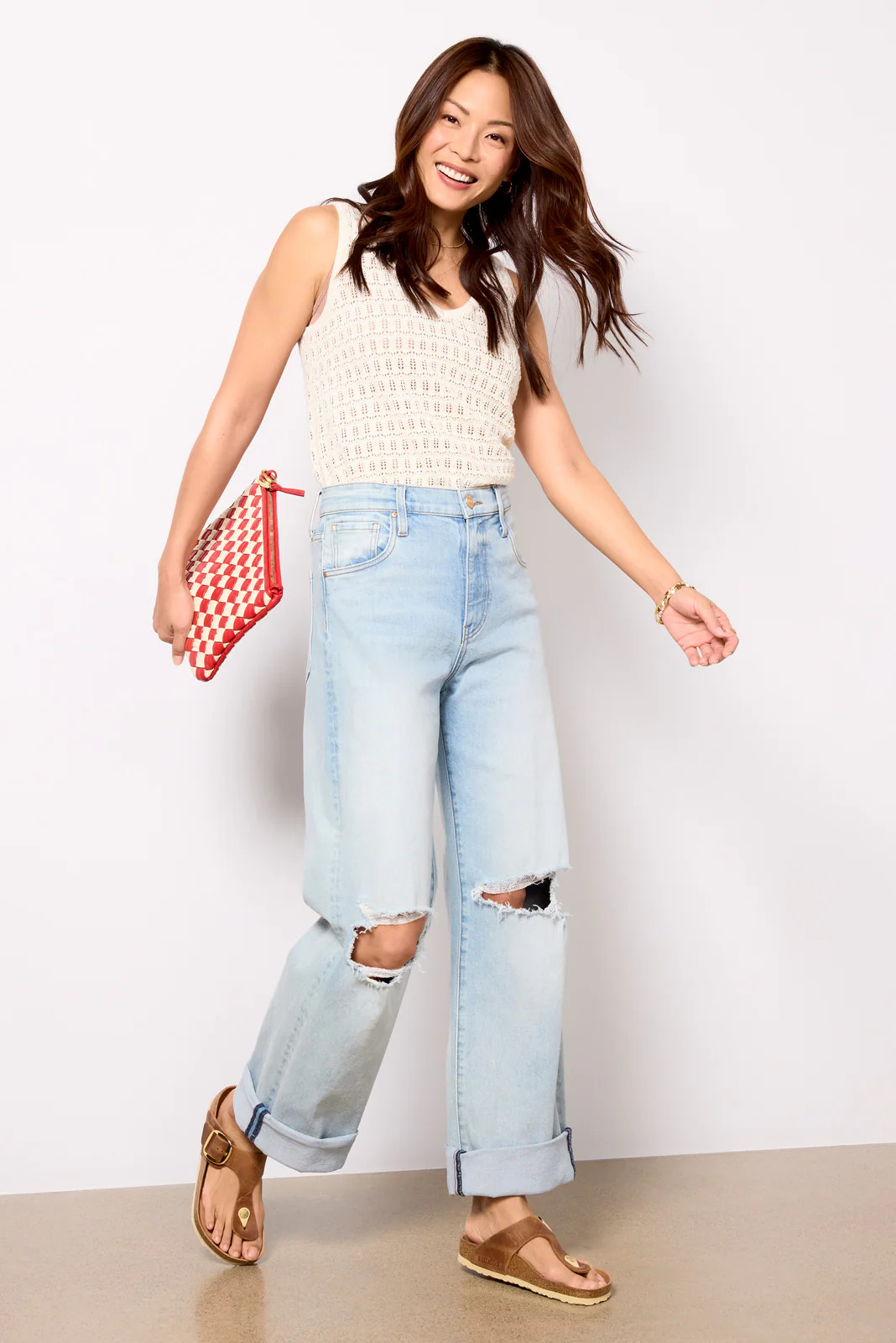 Gwen Cuff w Knee Rips | Evereve