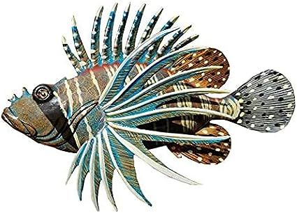 Awesome Acrylic Resin12" x 8" Long Lion Fish Wall Decor Hanging With Hanger on Back | Amazon (US)