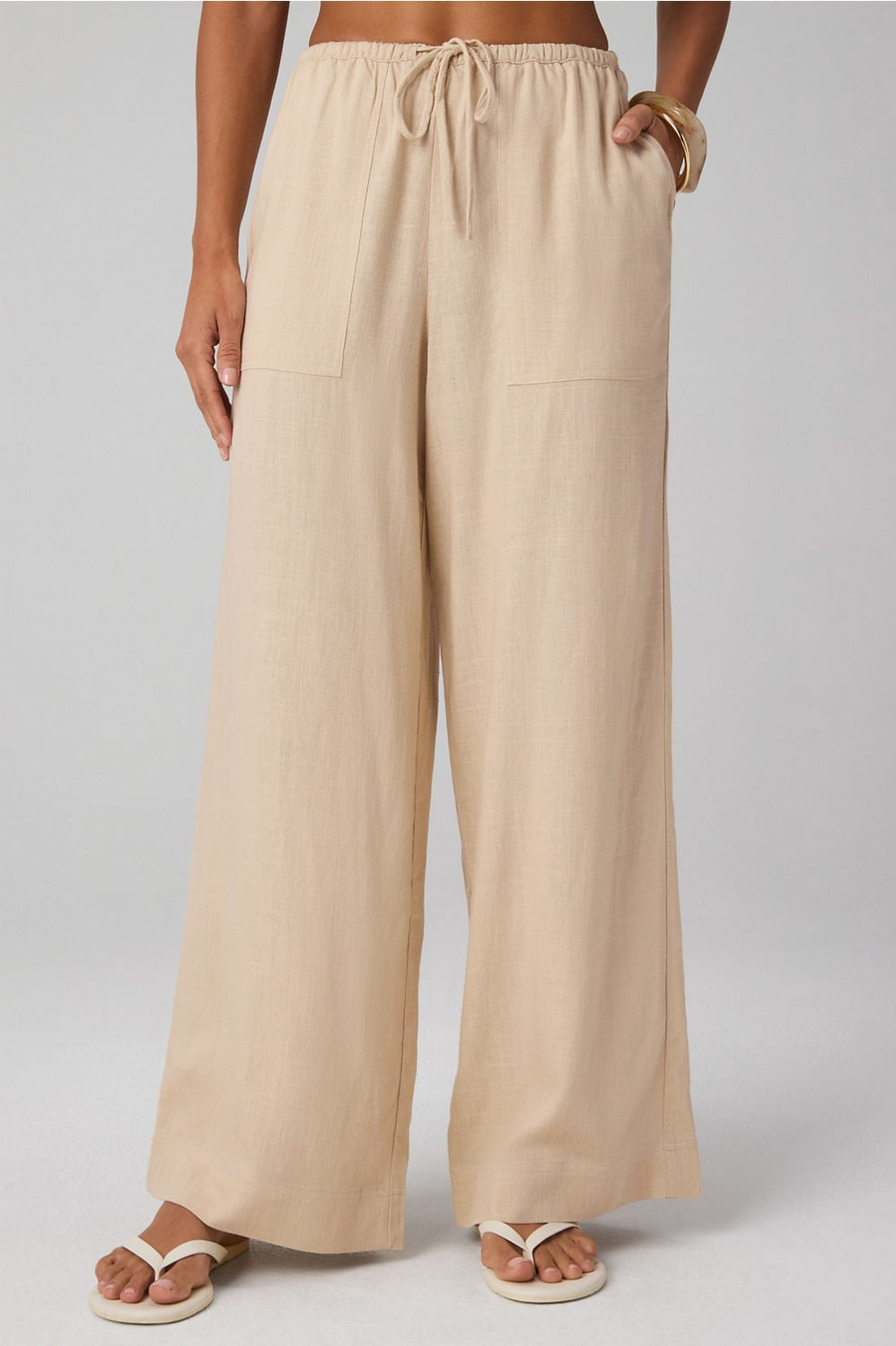 Lifestyle Linen Straight Leg Pant | Fabletics
