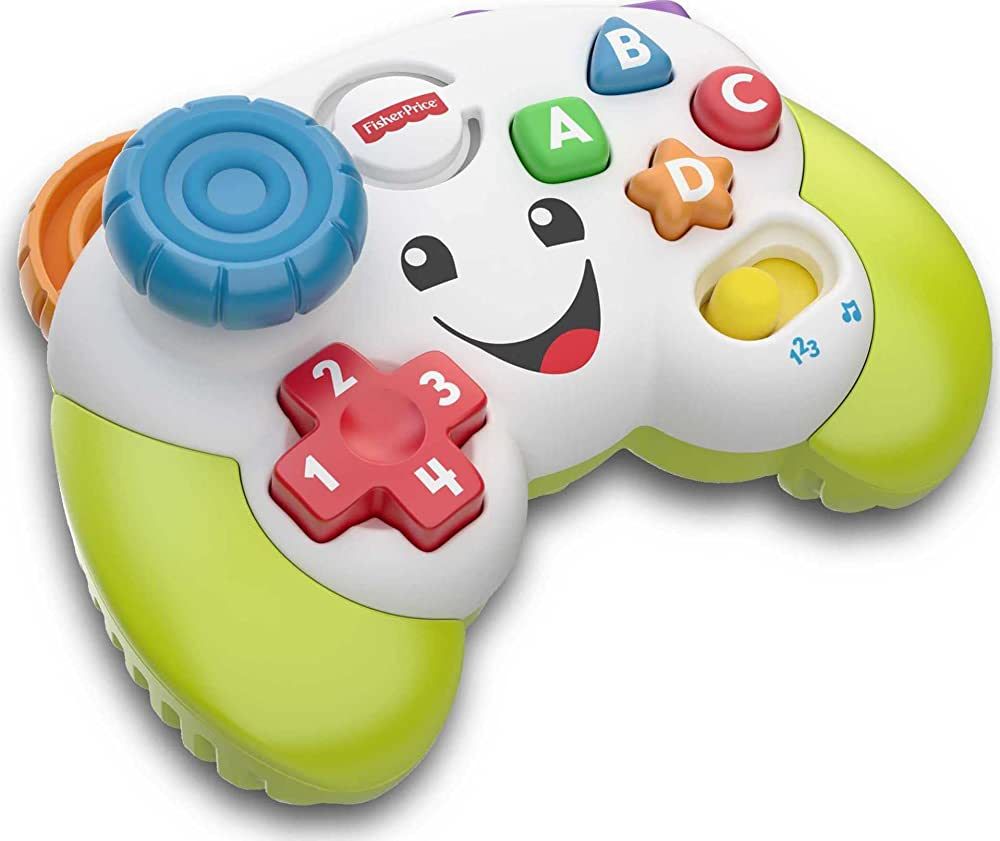 Fisher-Price Laugh & Learn Baby & Toddler Toy Game & Learn Controller Pretend Video Game With Mus... | Amazon (US)