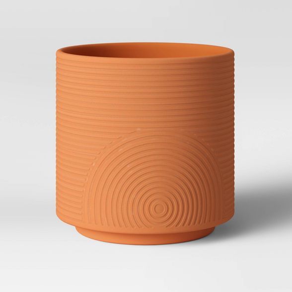 8" Embossed Planter Terracotta - Project 62™ | Target