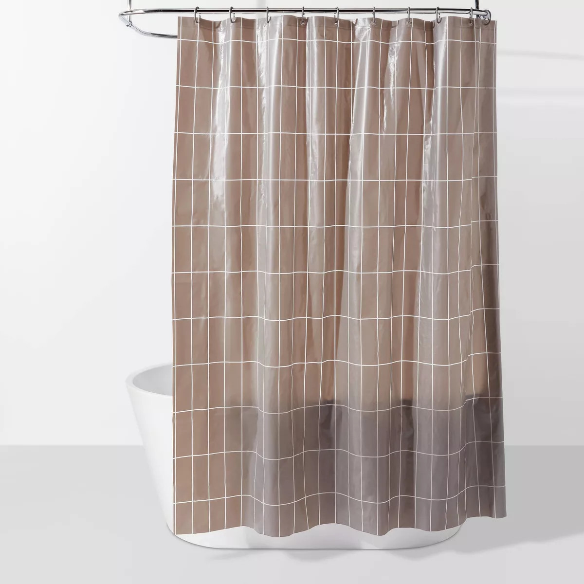 PEVA Bundle Shower Curtain Matte Gray - Room Essentials™ | Target