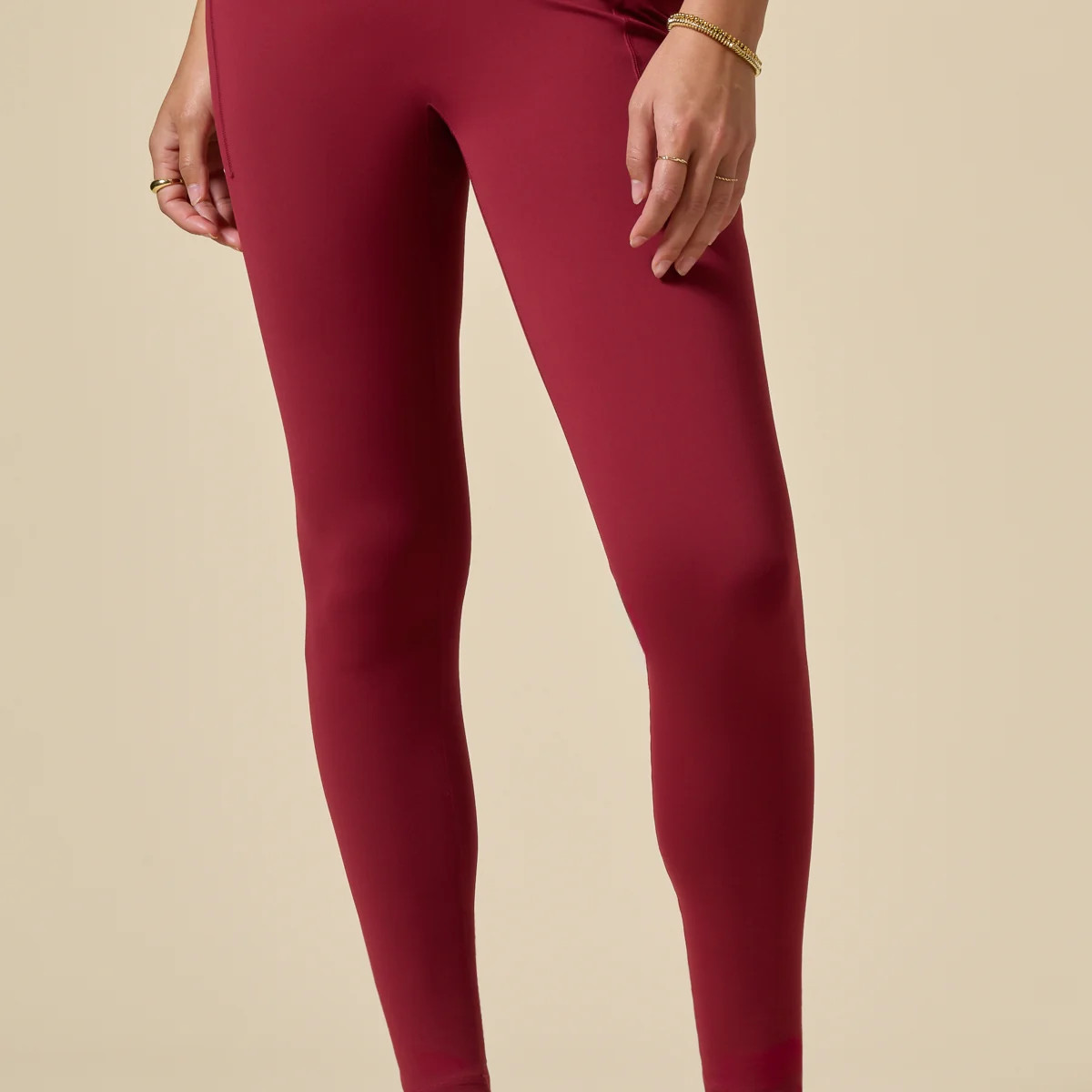 Crisscross Hourglass® Legging with Pockets - Ruby Contrast | POPFLEX