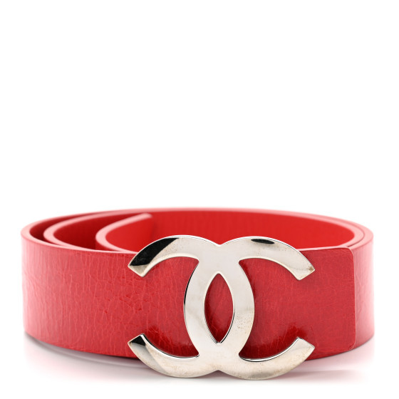 Calfskin CC Belt 90 36 Red | FASHIONPHILE (US)