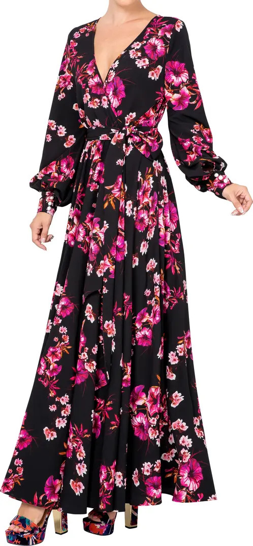 MEGHAN LA Lilypad Wrap Maxi Dress | Nordstromrack | Nordstrom Rack