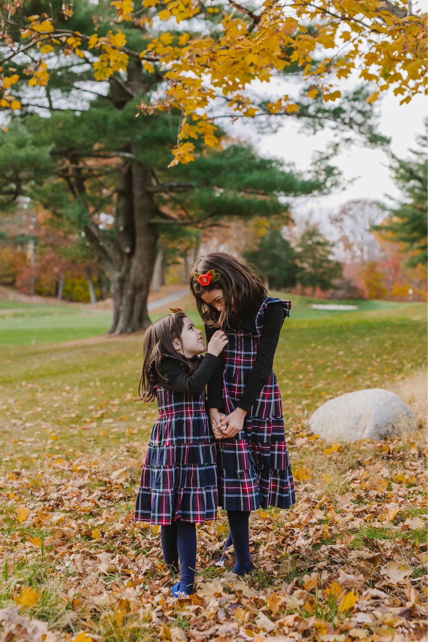 Tartan, felt flowers and fall. 

#LTKHoliday #LTKfamily #LTKkids