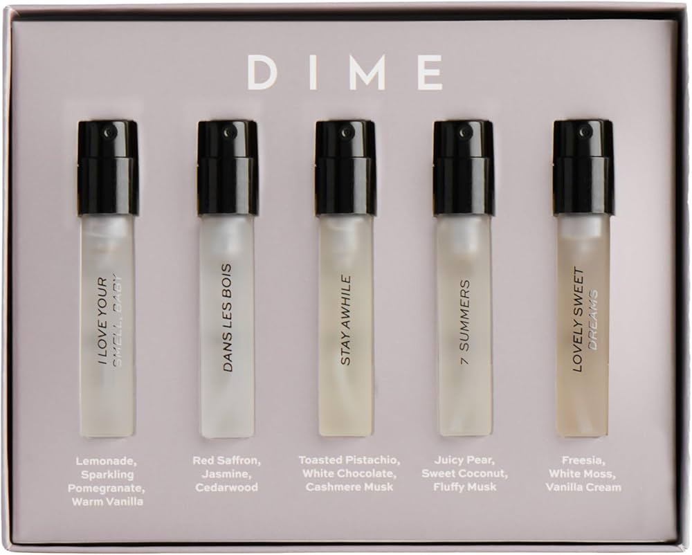 DIME Beauty Perfume Sampler, Hypoallergenic, Clean Perfumes, Eau de Parfum For Women (Set of 5, 2... | Amazon (US)