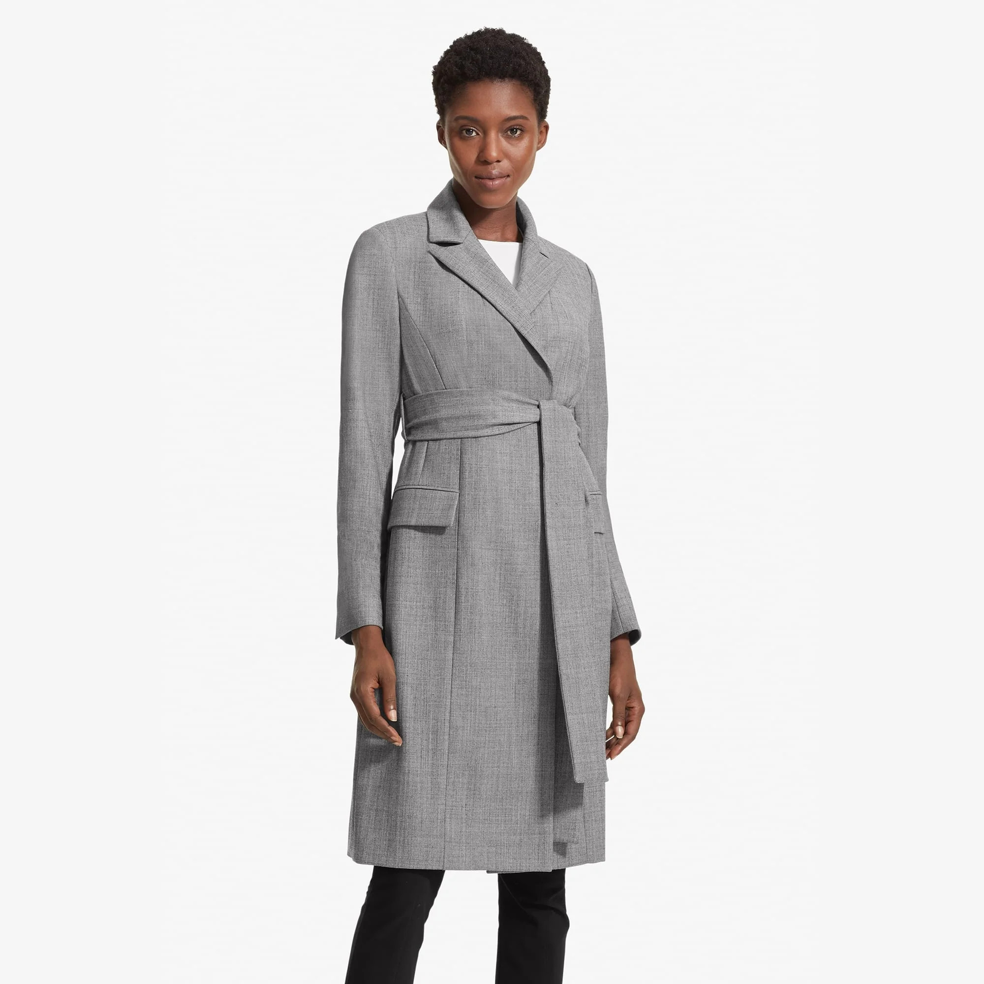 The Cheryl Coat - Sharkskin | MM LaFleur