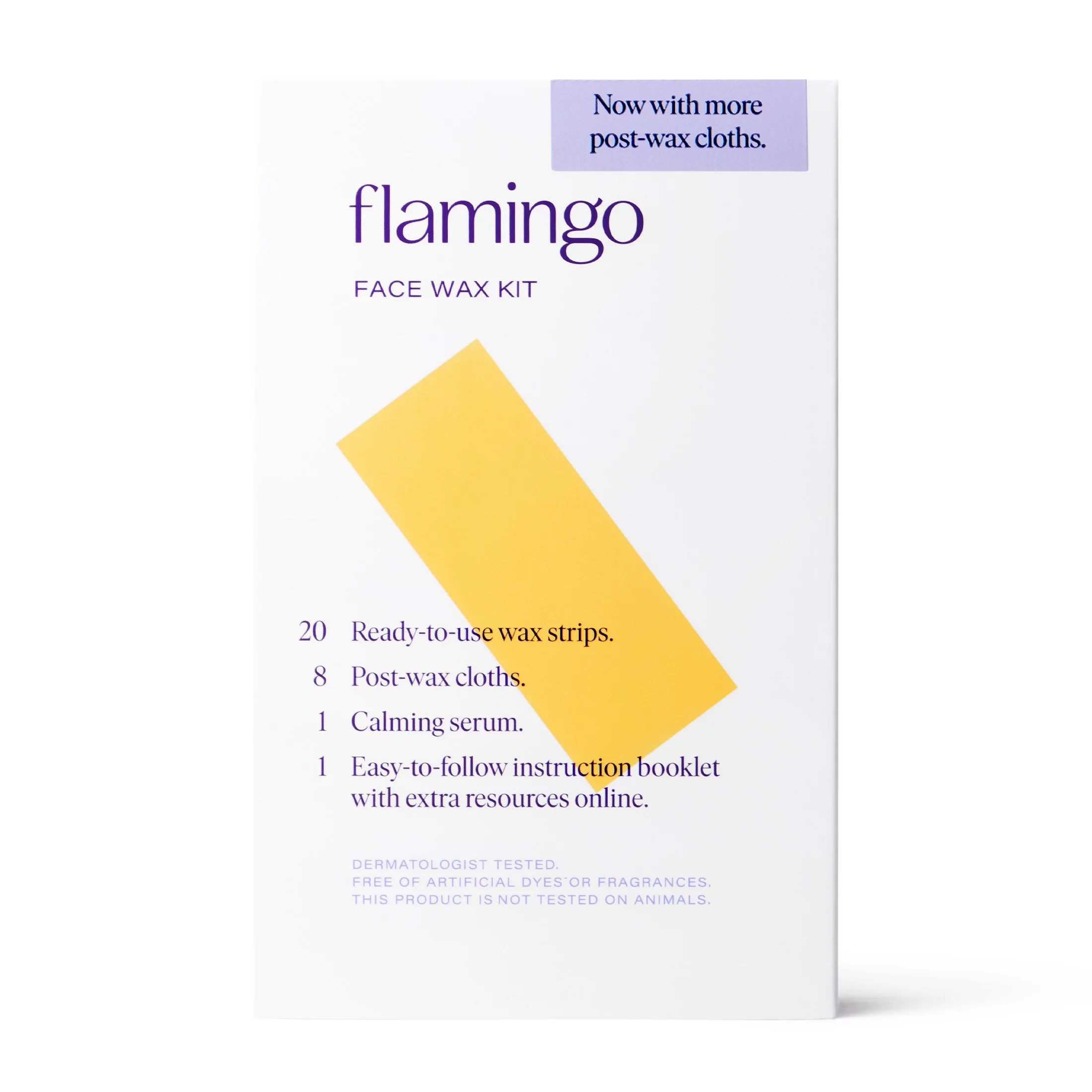 Flamingo Women's Face Wax Kit, Gel-Wax Strips, 20 Ct | Walmart (US)