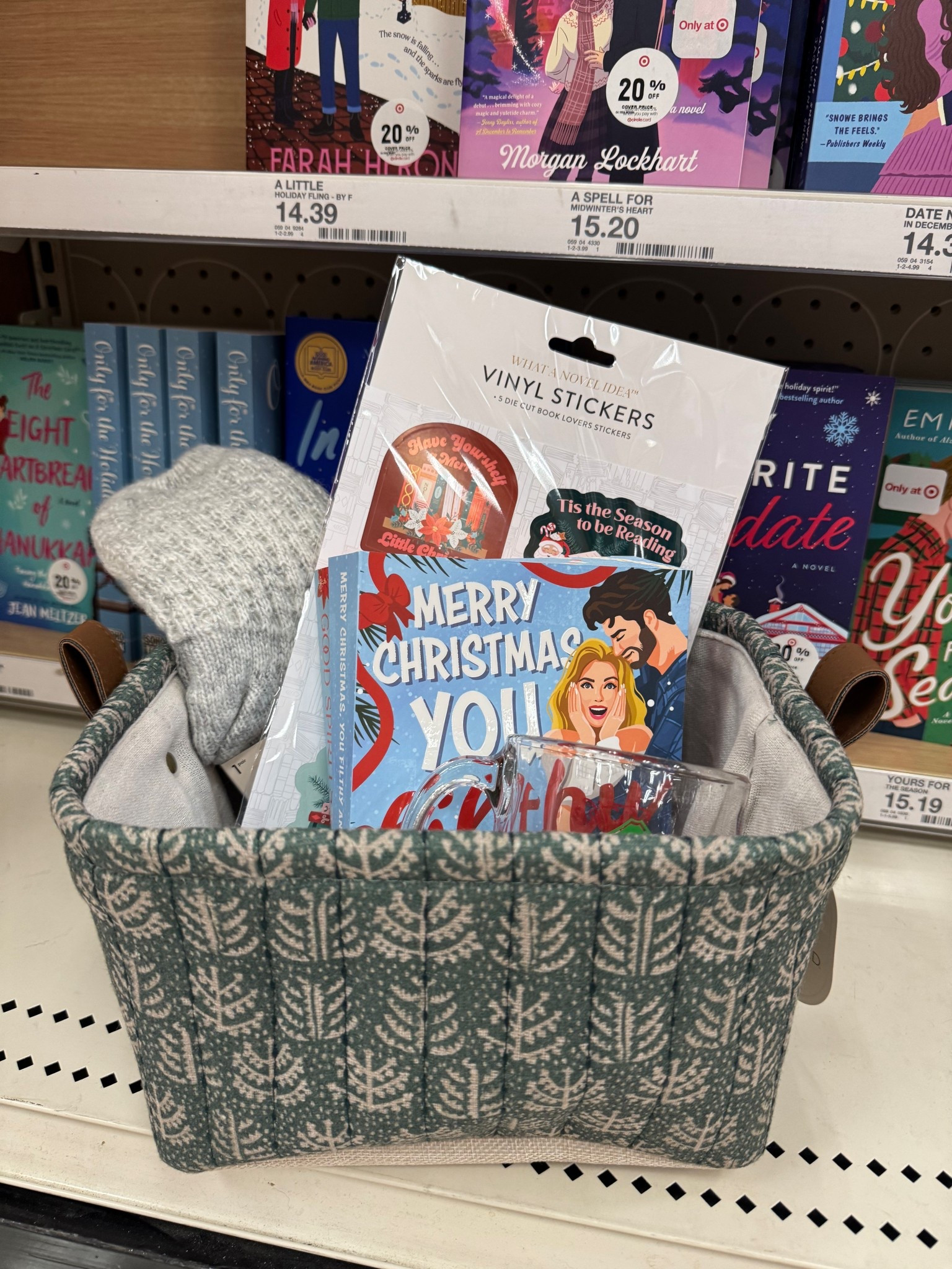 Christmas gift basket for a book lover, Christmas book, Christmas mug, Christmas kindle stickers, Christmas stickers, reading socks, cozy socks, Christmas basket 

#LTKHoliday #LTKFindsUnder50 #LTKGiftGuide