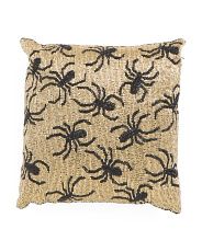 14x14 All Over Beaded Spiders Pillow | Fall Decor | T.J.Maxx | TJ Maxx
