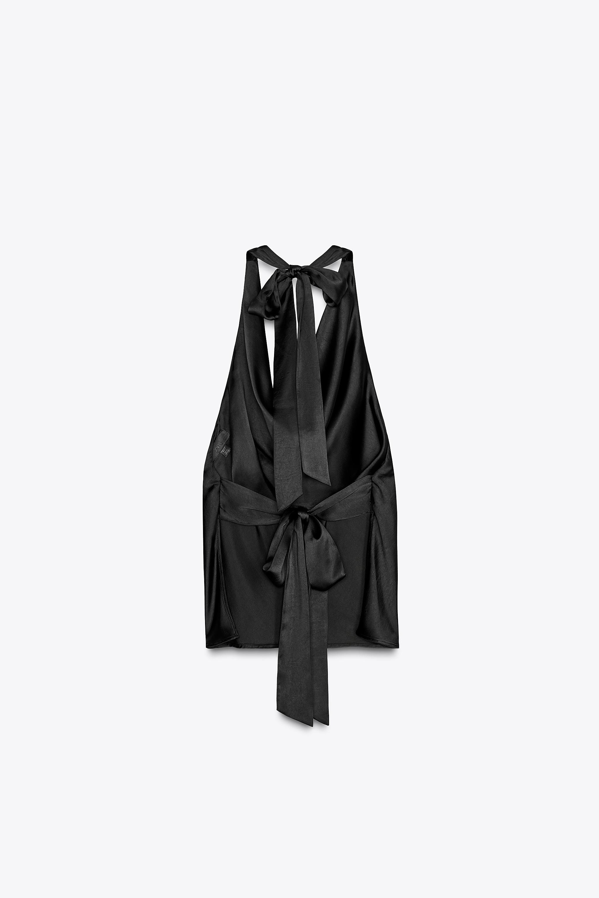 SATIN HALTER TOP | Zara UK