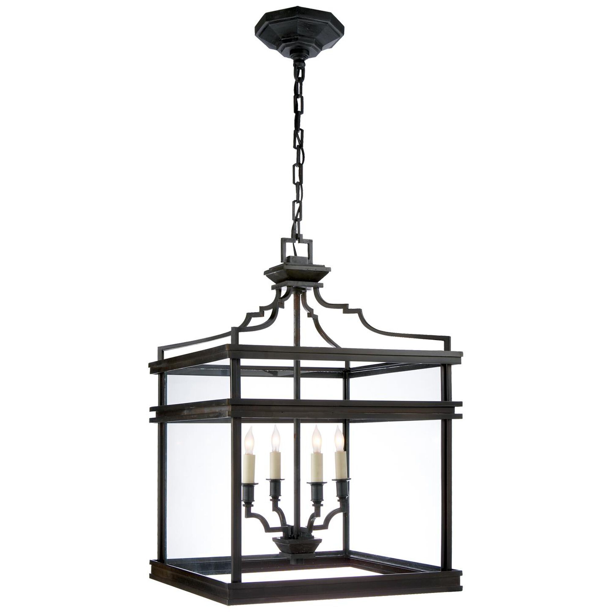 Chapman & Myers Mykonos 17 Inch Cage Pendant by Visual Comfort Signature Collection | 1800 Lighting