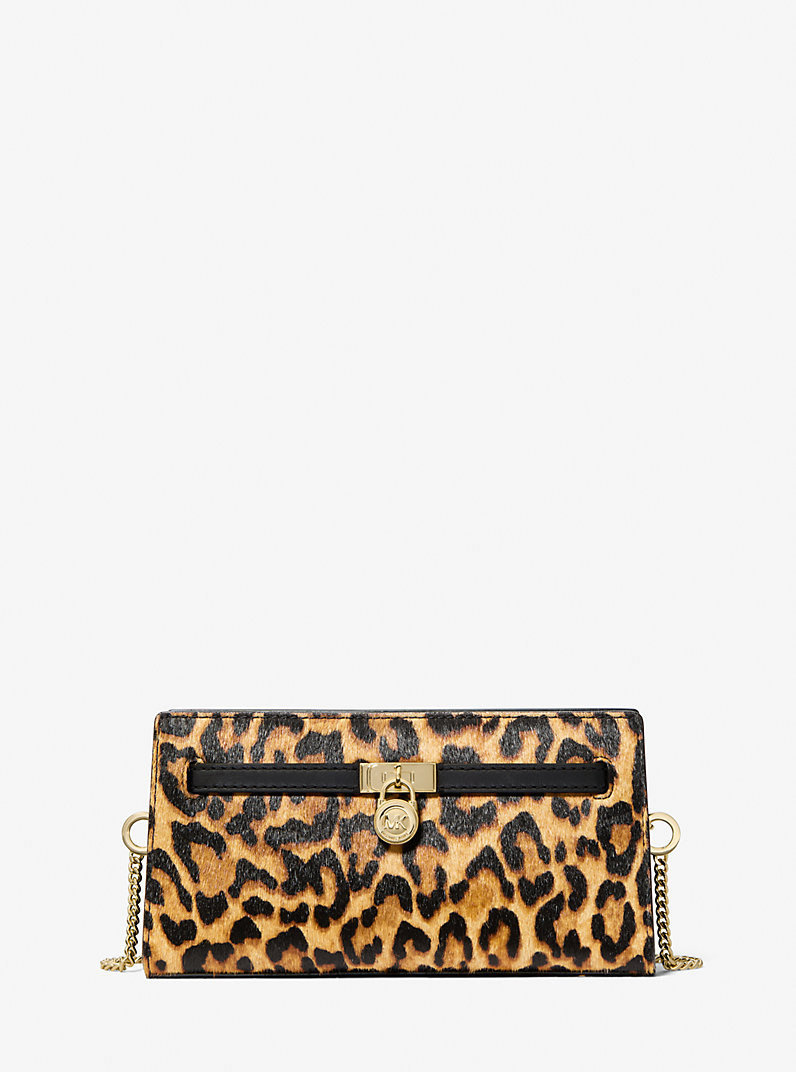 Hamilton Moderne Extra-Small Leopard Print Calf Hair Convertible Crossbody Bag | Michael Kors US