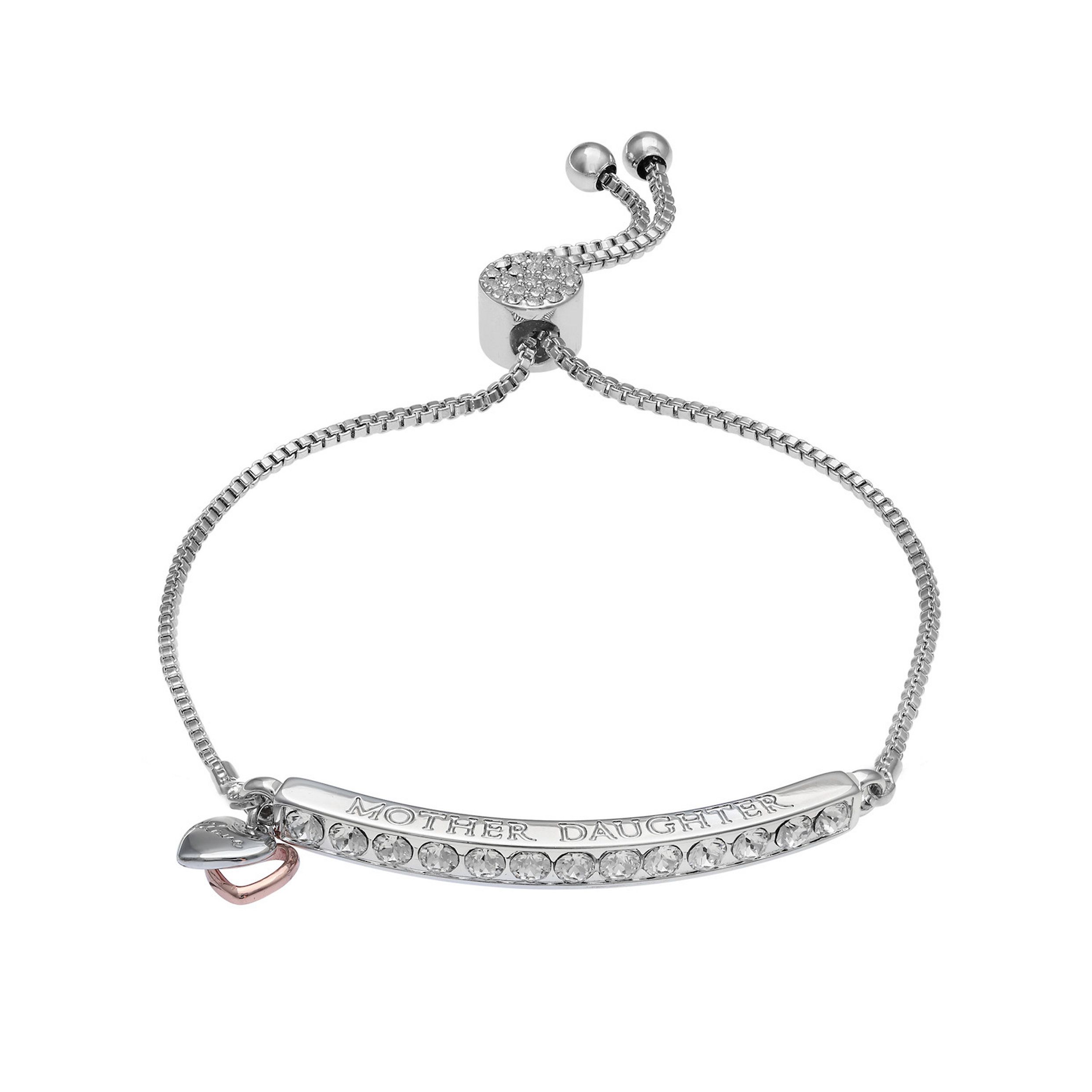 Brilliance "Mother Daughter" Bar Bracelet with Swarovski Crystals | Kohl's