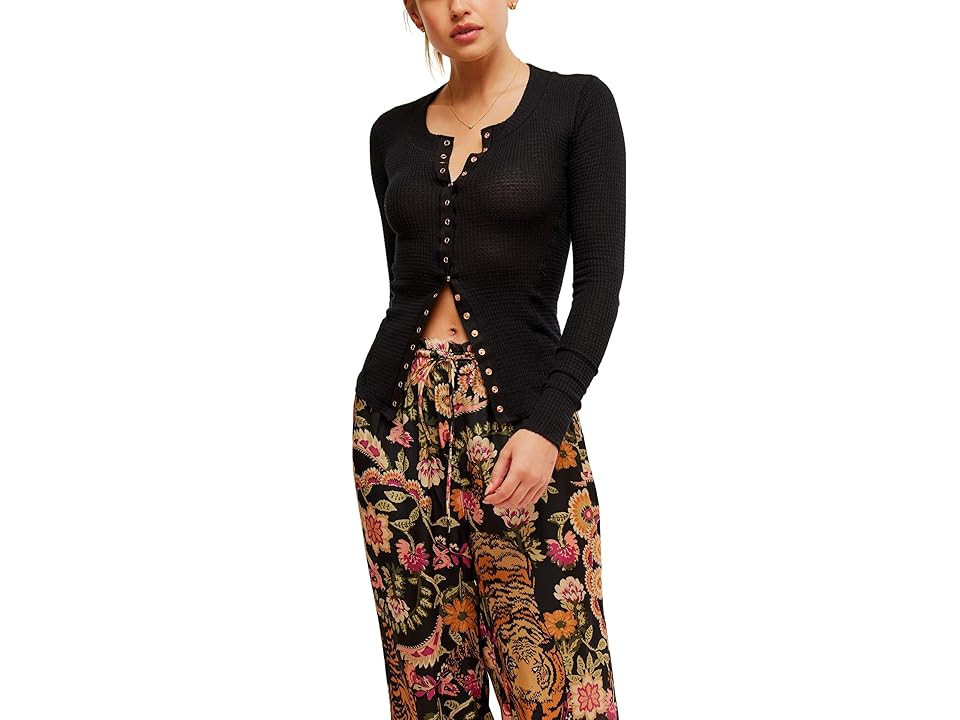 Free People Going Places Cardi Women's Clothing Black : SM (Women's 4-6), Elastane/Polyester/Viscose | Zappos