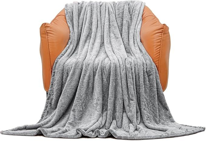 TOONOW Fleece Blanket Super Soft Cozy Throw Blanket 50" x 60", Lightweight Fuzzy Comfy Textured F... | Amazon (US)