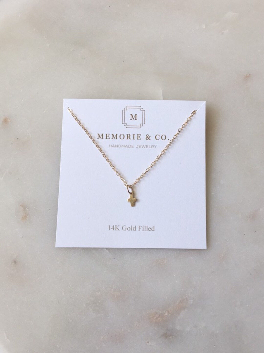 Dainty Cross Necklace | 14k Gold Filled Cross Necklace | Sterling Silver Cross Necklace | Baptism... | Etsy (US)