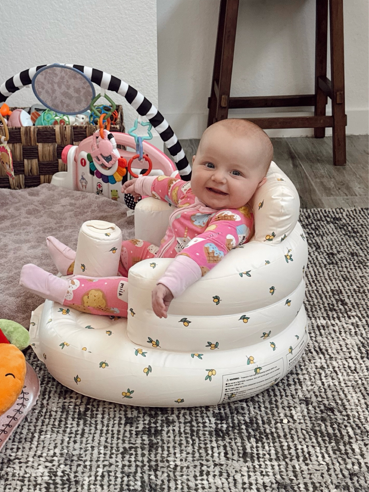 We love our blow up furniture! #fourmonths

#LTKKids #LTKBaby #LTKBump